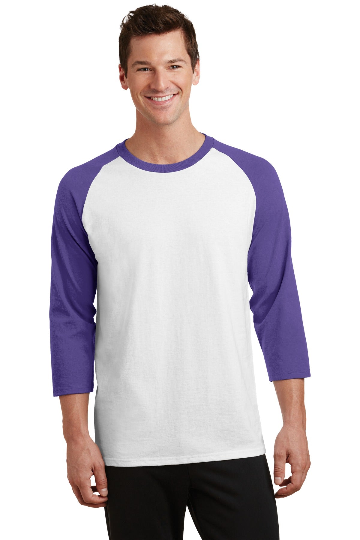 Port & Company- Port & Company® Core Blend 3/4-Sleeve Raglan Tee. PC55RS-Medtech- 5