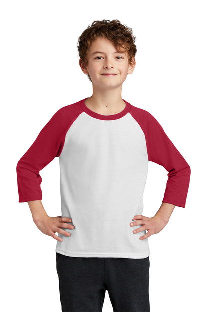 Port & Company- Port & Company® Youth Core Blend 3/4-Sleeve Raglan Tee. PC55YRS-Medtech- 5