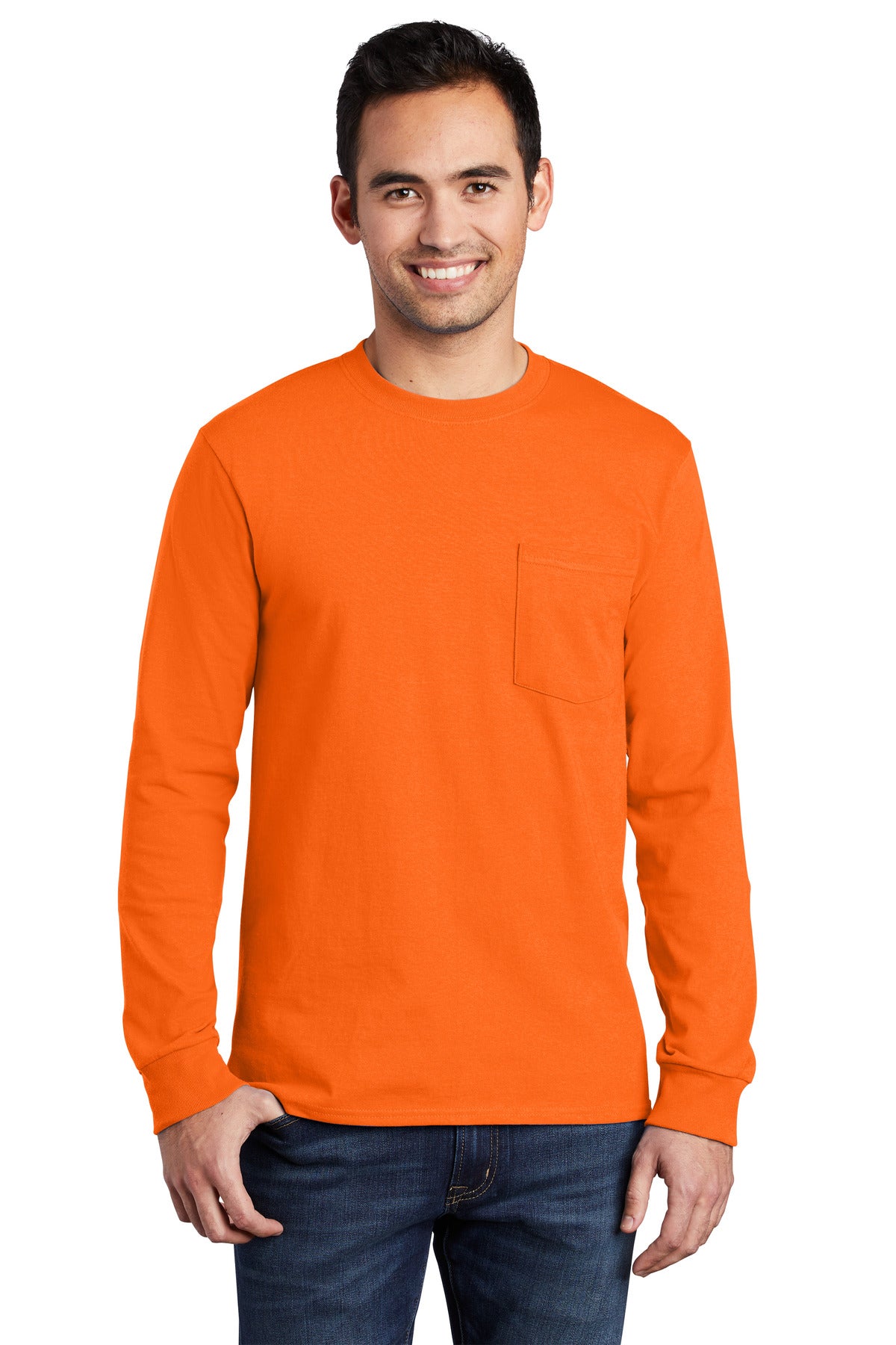 Port & Company- Port & Company® - Long Sleeve Essential Pocket Tee. PC61LSP-Medtech- 11