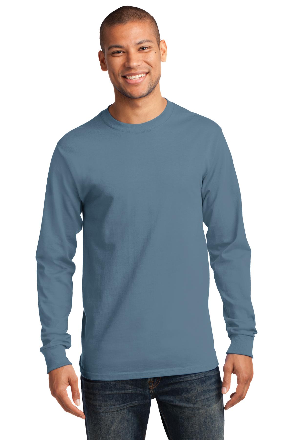 Port & Company- Port & Company® - Tall Long Sleeve Essential Tee. PC61LST-Medtech- 16