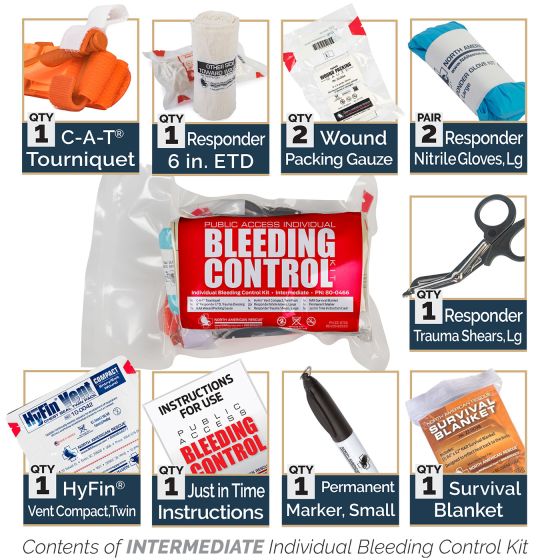 PUBLIC ACCESS INDIVIDUAL BLEEDING CONTROL KIT