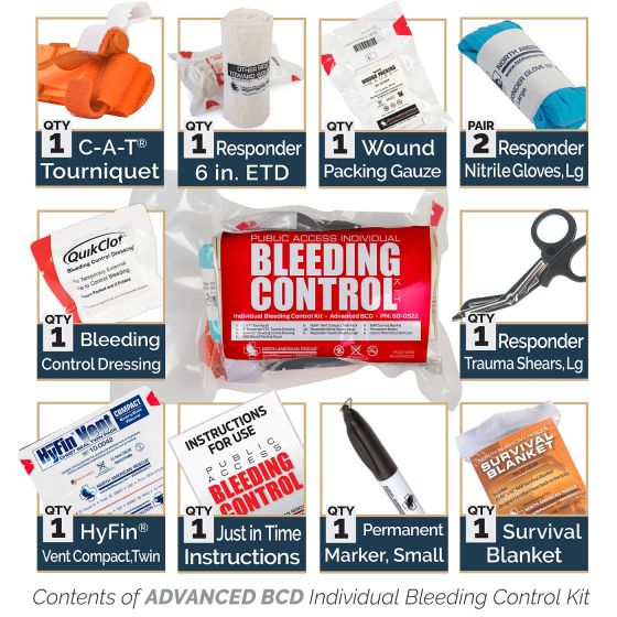 PUBLIC ACCESS INDIVIDUAL BLEEDING CONTROL KIT