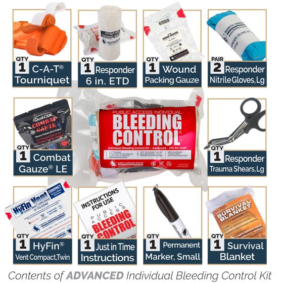 PUBLIC ACCESS INDIVIDUAL BLEEDING CONTROL KIT