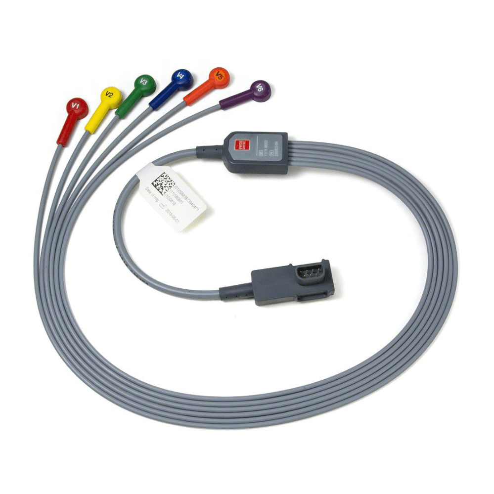 Physio-Control LIFEPAK® 12 / 15 ECG Patient 6-wire Pre-Cordial Lead Attachment Cable