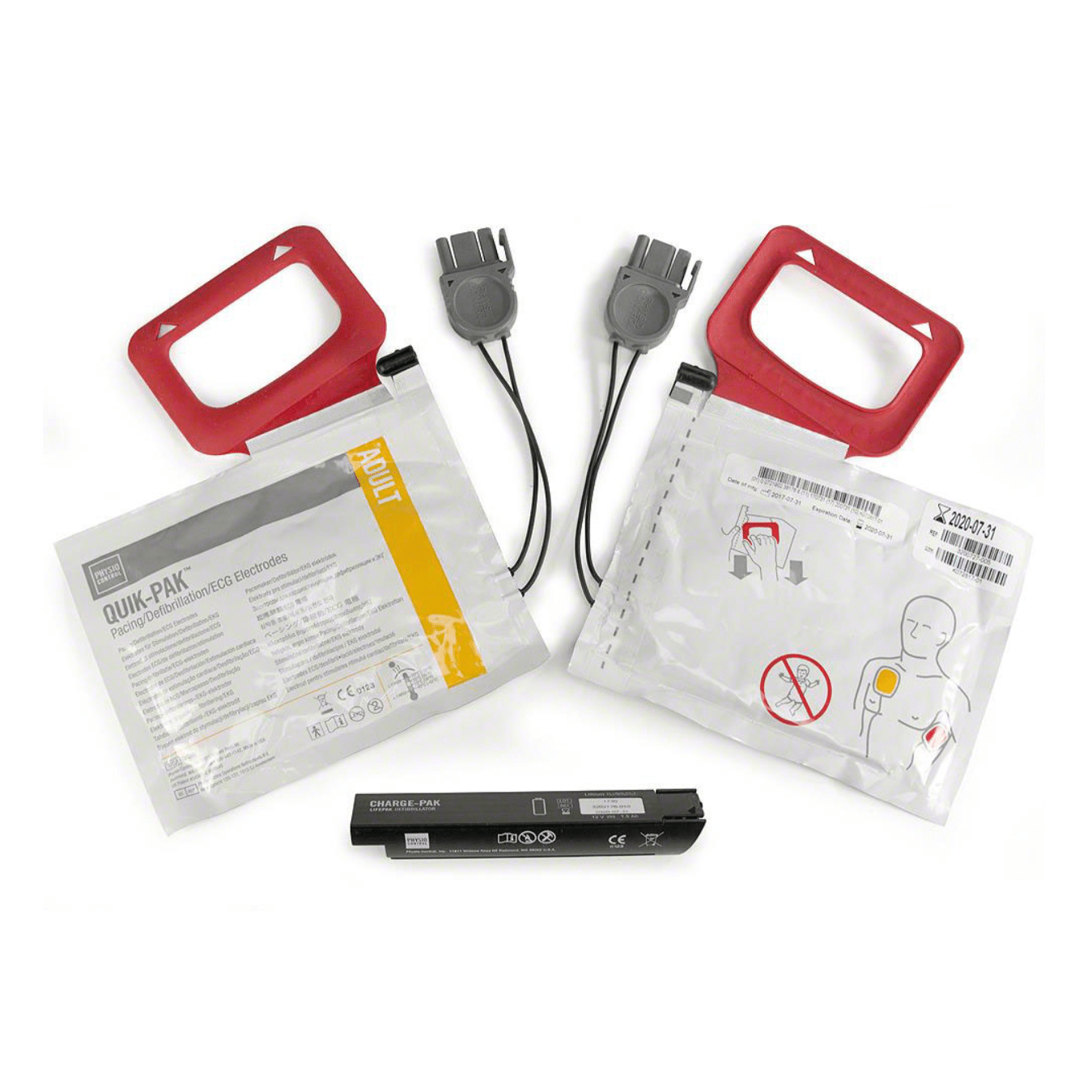 Physio-Control LIFEPAK® CR® Plus, EXPRESS® Charge-Pak™ Kit 2 Sets of Electrodes