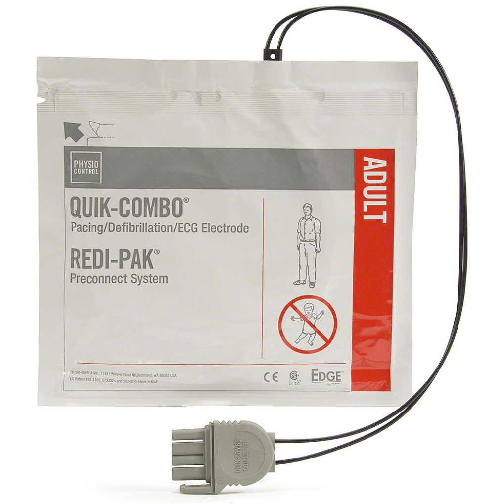 Physio-Control® QUIK-COMBO® REDI-PAK® Adult Electrode Pads 1 Pair