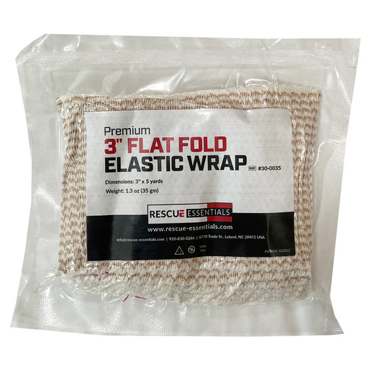 Premium Elastic Wrap, 5 Yds Flat Folded