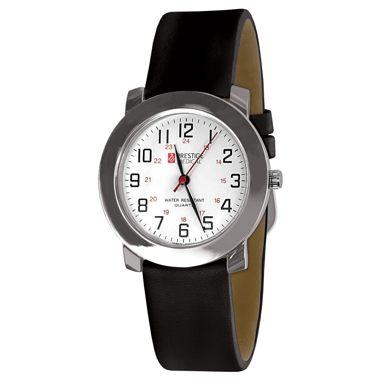 Quartz Mens 24 Hr Watch-Blk