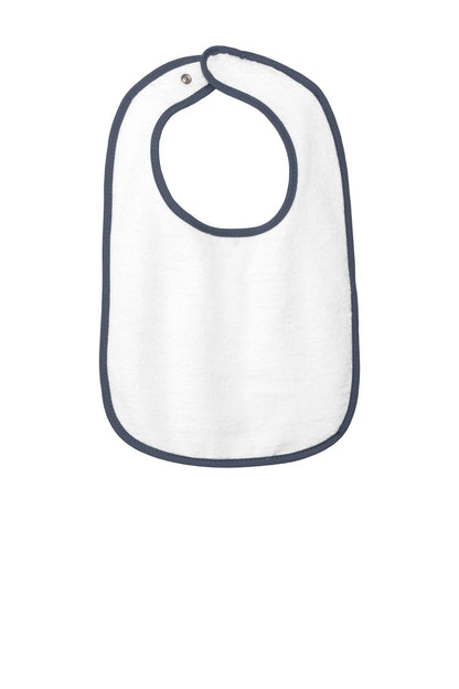 Rabbit Skins- Rabbit Skins™ Infant Contrast Trim Terry Bib. RS1003-Medtech- 4