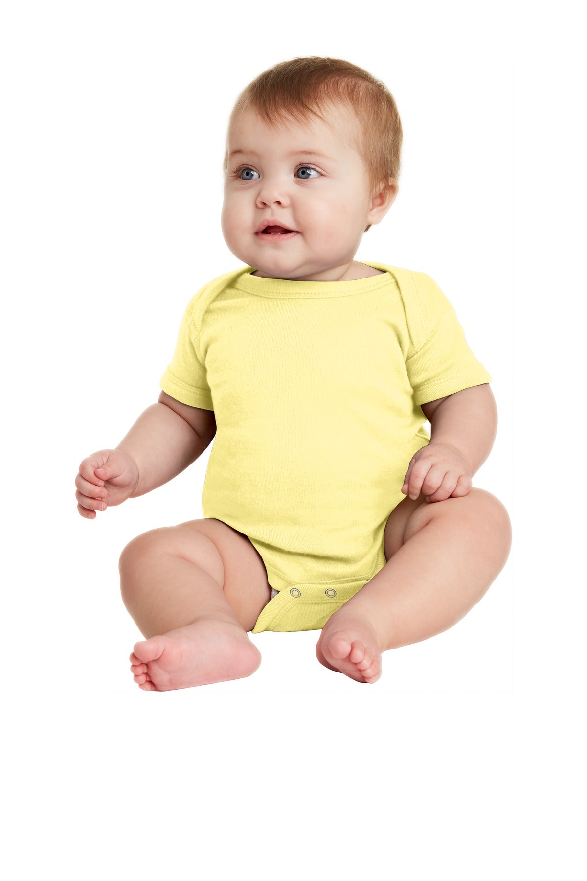 Rabbit Skins- Rabbit Skins™ Infant Short Sleeve Baby Rib Bodysuit. RS4400-Medtech- 1