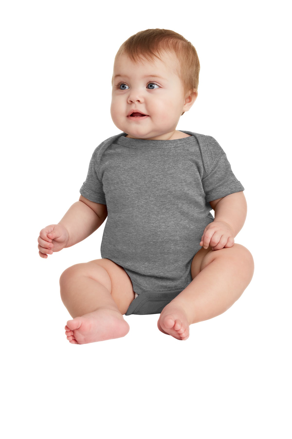 Rabbit Skins- Rabbit Skins™ Infant Short Sleeve Baby Rib Bodysuit. RS4400-Medtech- 4