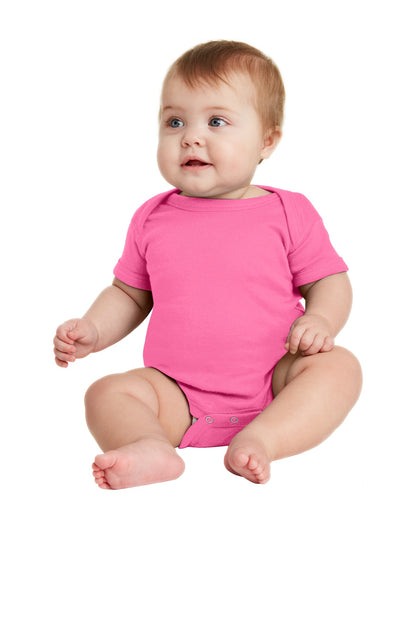 Rabbit Skins- Rabbit Skins™ Infant Short Sleeve Baby Rib Bodysuit. RS4400-Medtech- 6