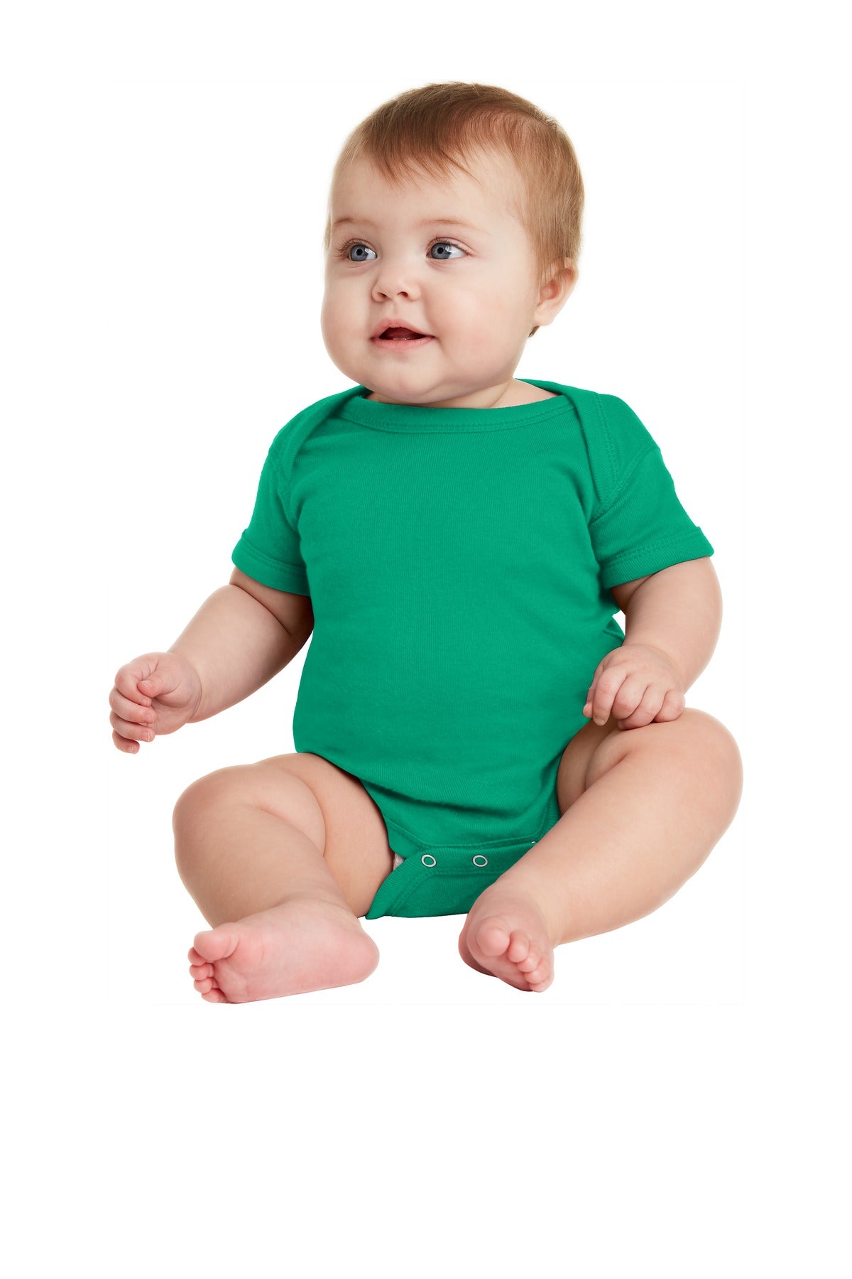 Rabbit Skins- Rabbit Skins™ Infant Short Sleeve Baby Rib Bodysuit. RS4400-Medtech- 7