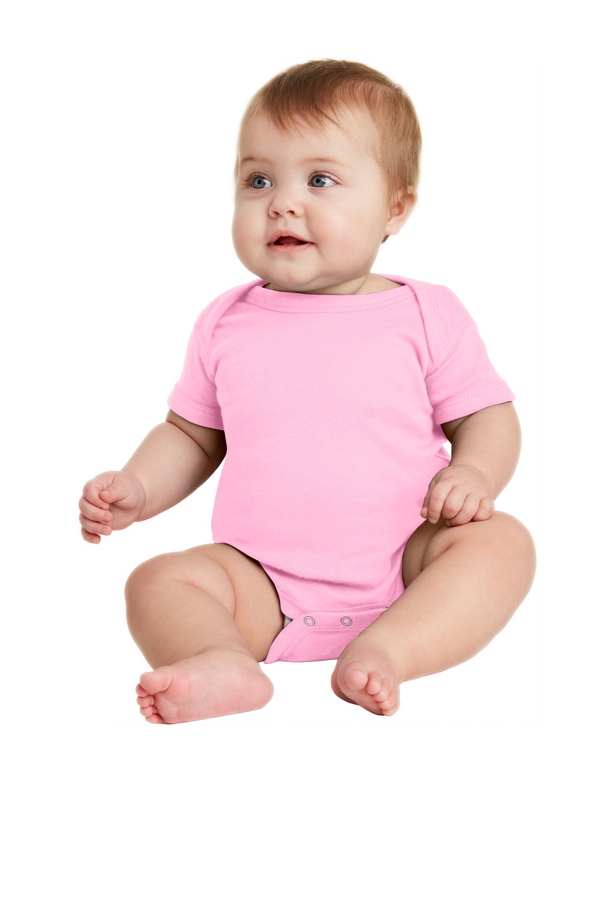 Rabbit Skins- Rabbit Skins™ Infant Short Sleeve Baby Rib Bodysuit. RS4400-Medtech- 12