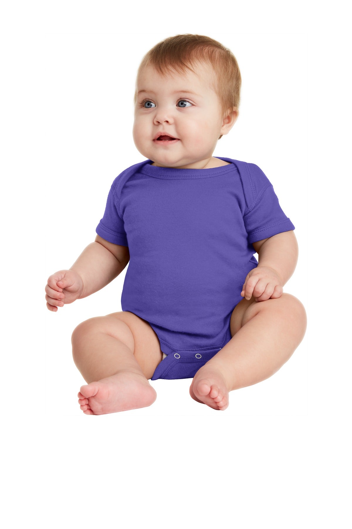 Rabbit Skins- Rabbit Skins™ Infant Short Sleeve Baby Rib Bodysuit. RS4400-Medtech- 13