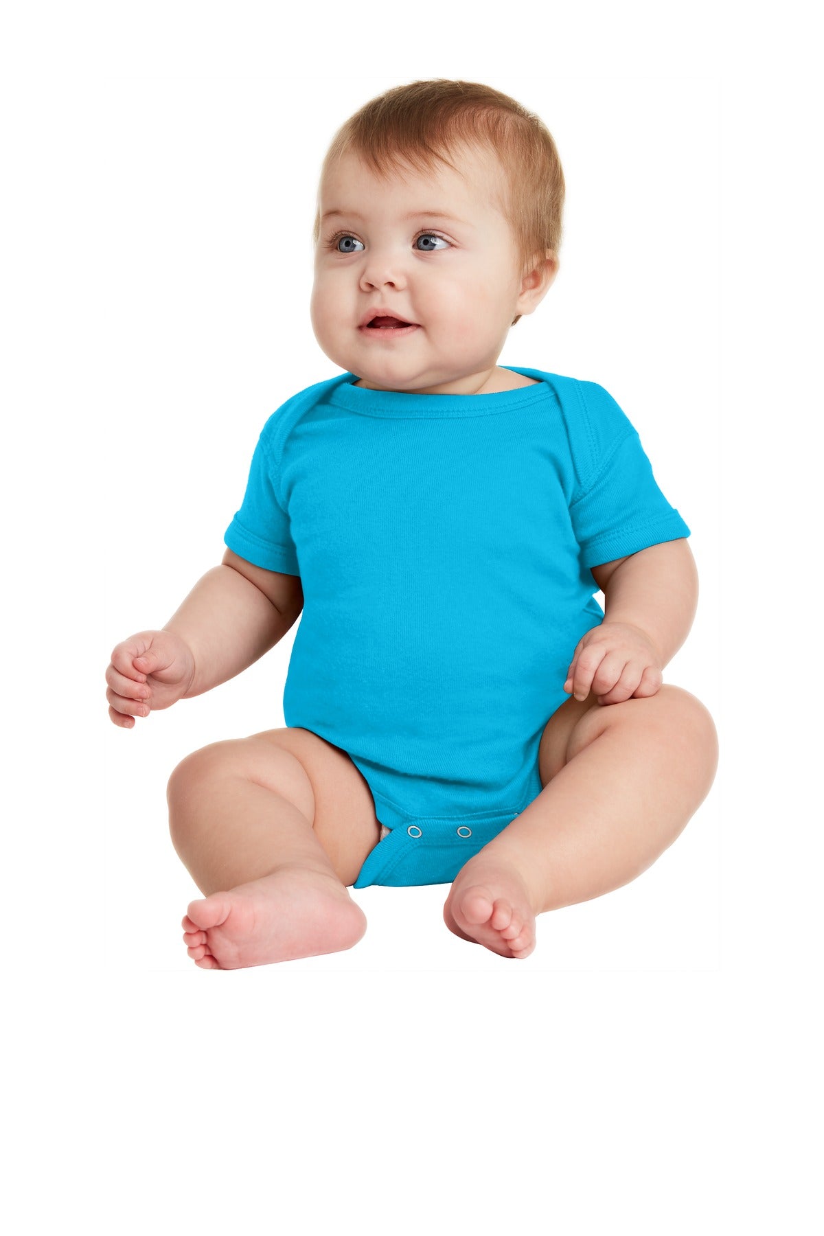 Rabbit Skins- Rabbit Skins™ Infant Short Sleeve Baby Rib Bodysuit. RS4400-Medtech- 16