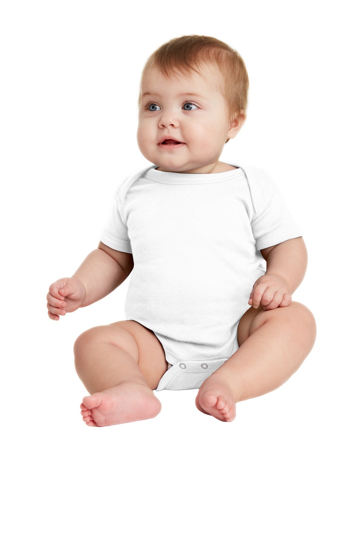 Rabbit Skins- Rabbit Skins™ Infant Short Sleeve Baby Rib Bodysuit. RS4400-Medtech- 17