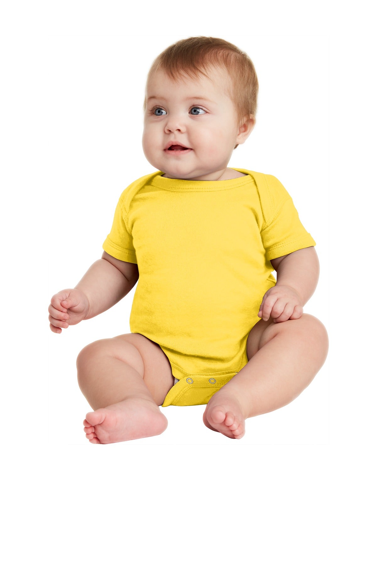 Rabbit Skins- Rabbit Skins™ Infant Short Sleeve Baby Rib Bodysuit. RS4400-Medtech- 18