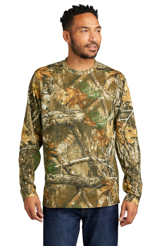 Russell Outdoors- Russell Outdoors™ Realtree® Long Sleeve Pocket Tee RU100LSP-Medtech- 1