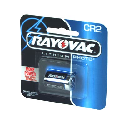 Rayovac CR2 Lithium Battery 1 Pack - RAYRLCR2-1