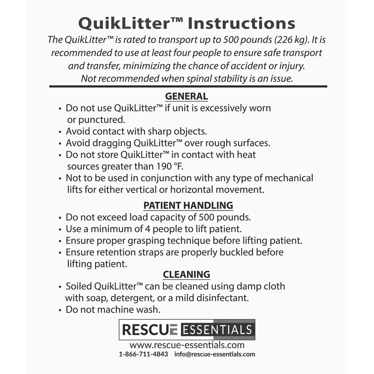 Rescue Essentials QuikLitter™