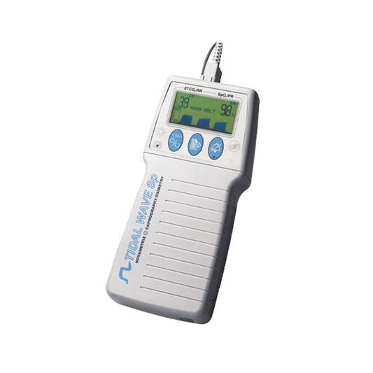 Respironics TIDAL WAVE 715 Hand-Held SPO2 / Mainstream CO2, Recertified