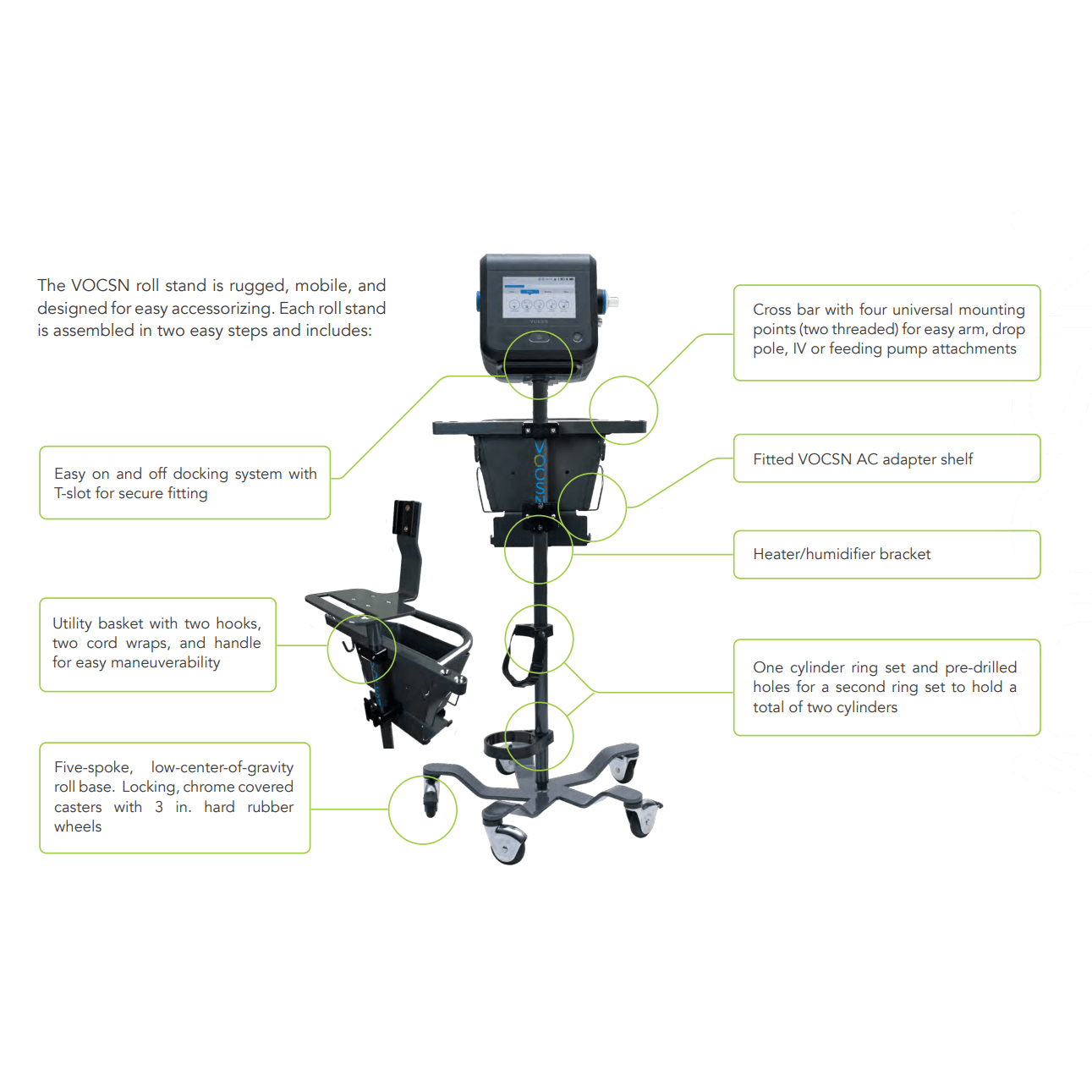 Roll Stand, Ventec Life Systems VOCSN®