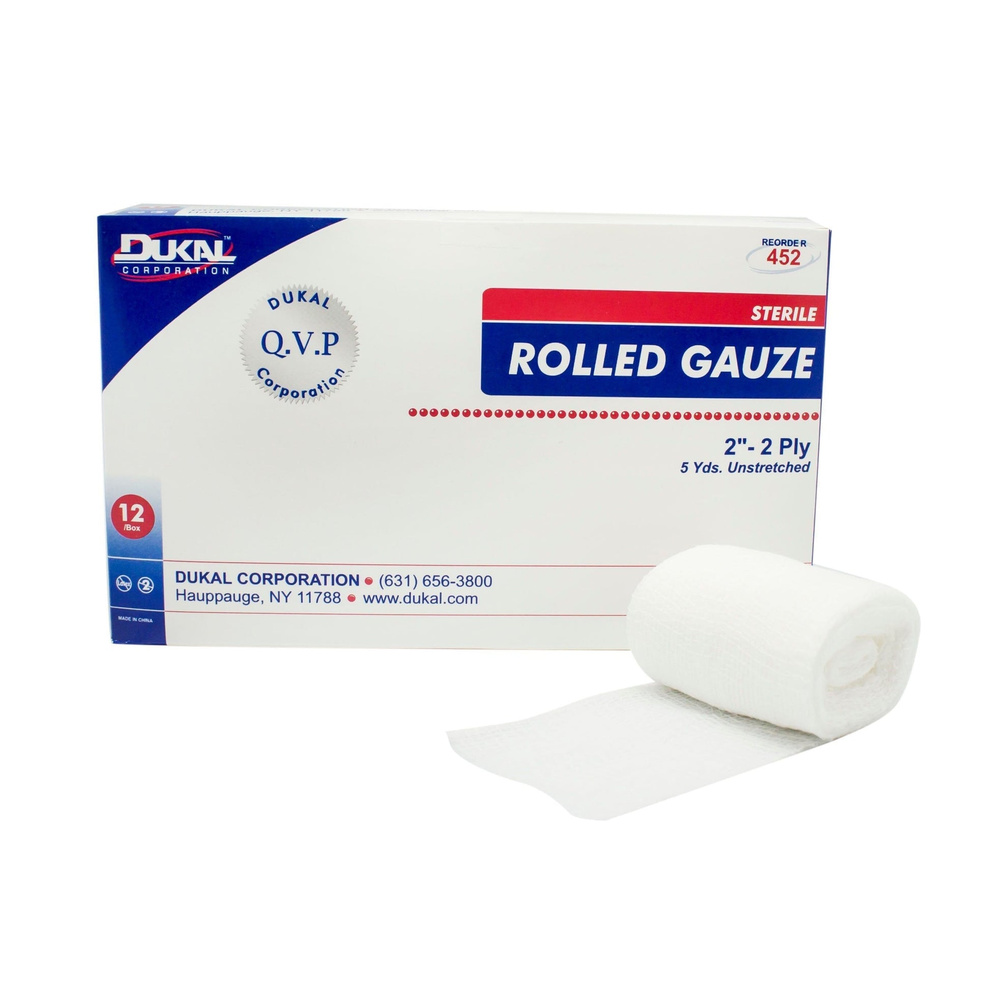 Rolled Gauze Sterile 2-in.