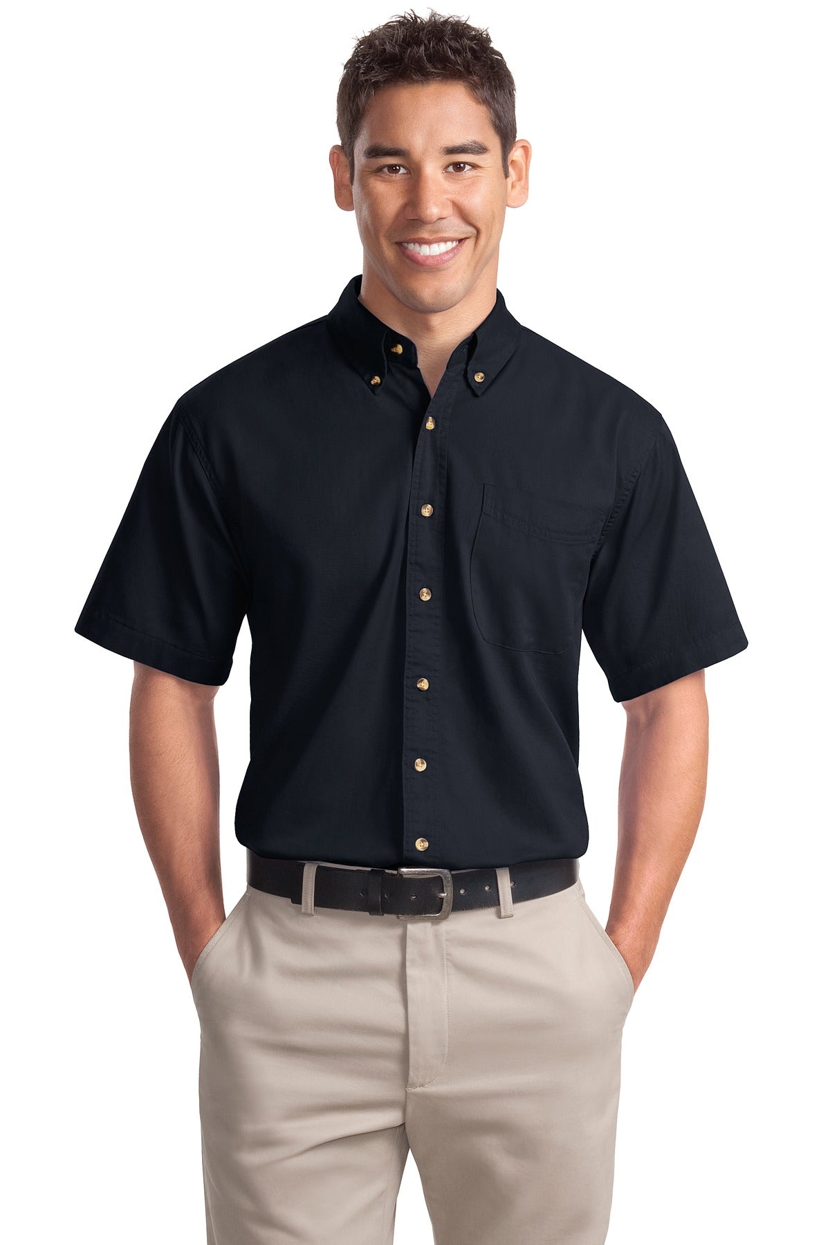 Port Authority- Port Authority® Short Sleeve Twill Shirt. S500T-Medtech- 2