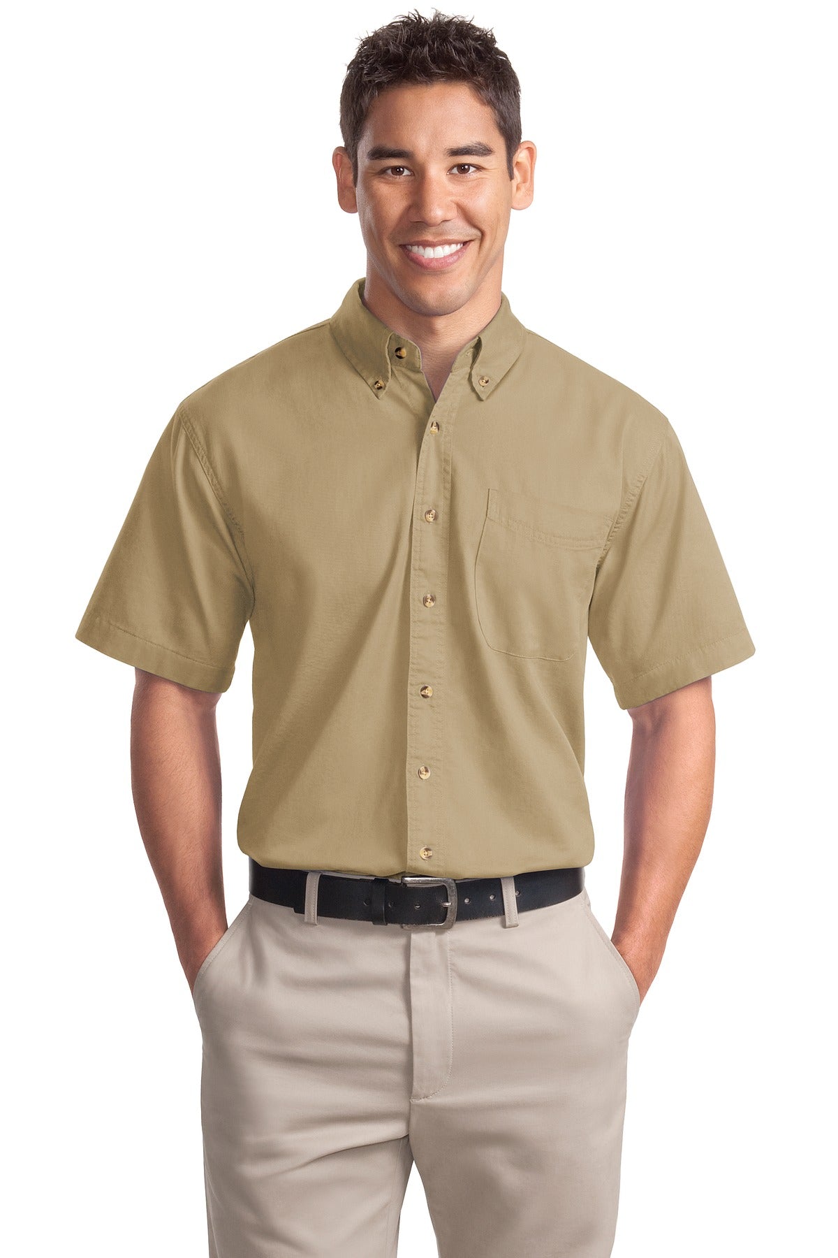 Port Authority- Port Authority® Short Sleeve Twill Shirt. S500T-Medtech- 4