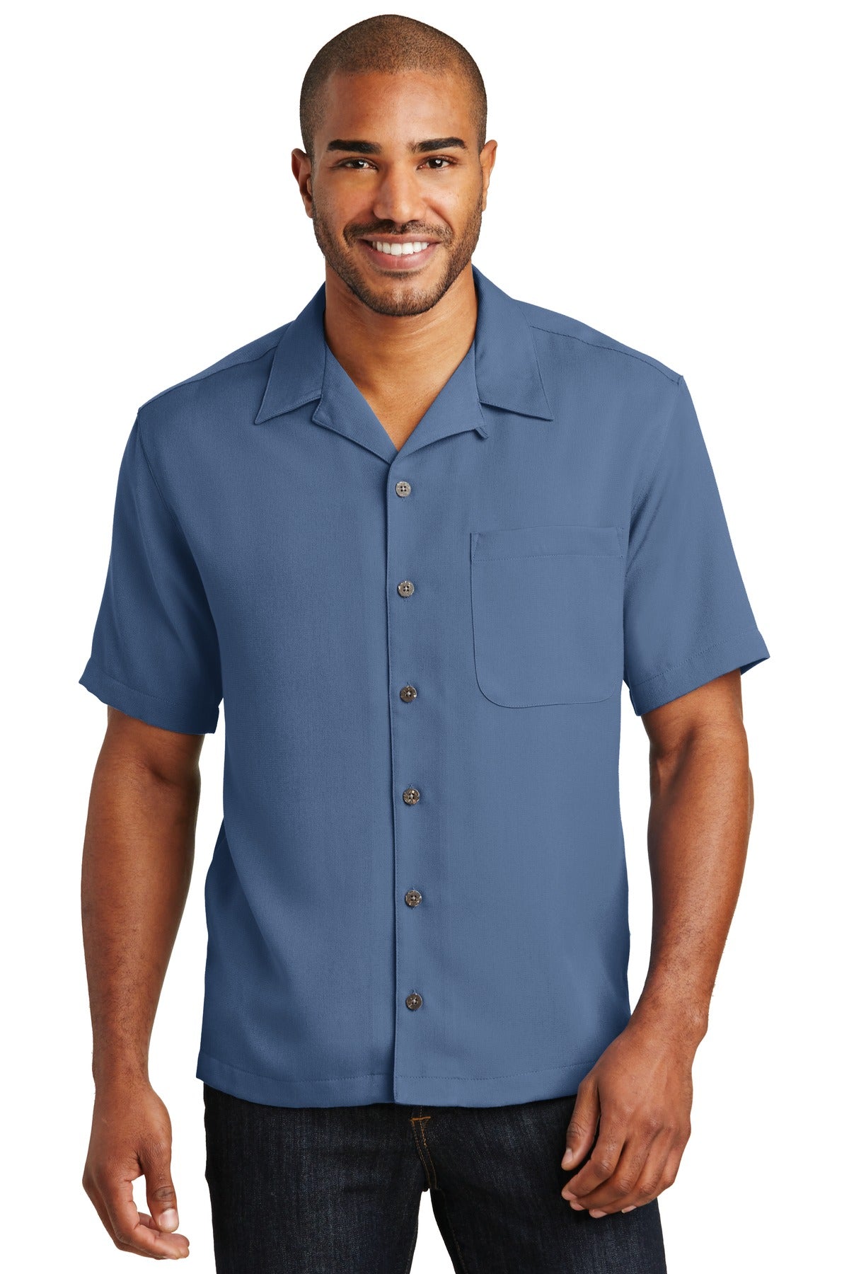 Port Authority- Port Authority® Easy Care Camp Shirt. S535-Medtech- 2