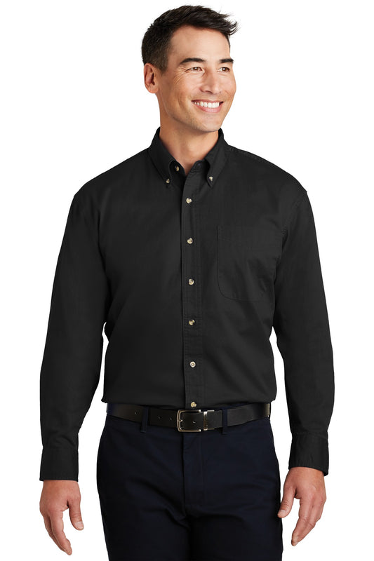 Port Authority- Port Authority® Long Sleeve Twill Shirt. S600T-Medtech- 1