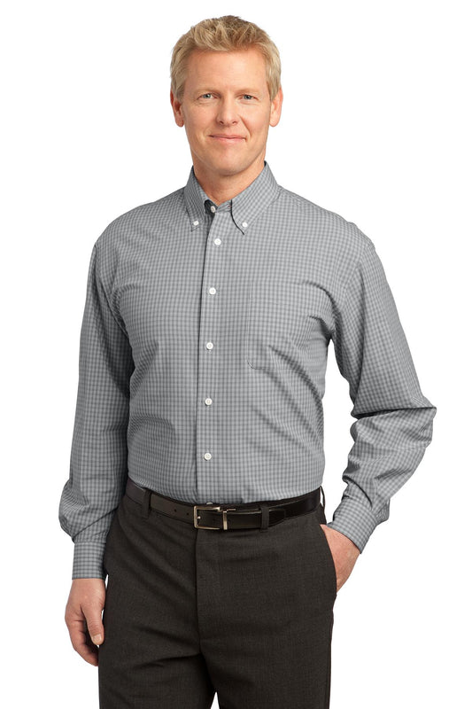 Port Authority- Port Authority® Plaid Pattern Easy Care Shirt. S639-Medtech- 1