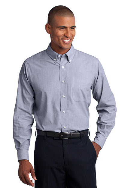 Port Authority- Port Authority® Crosshatch Easy Care Shirt. S640-Medtech- 3