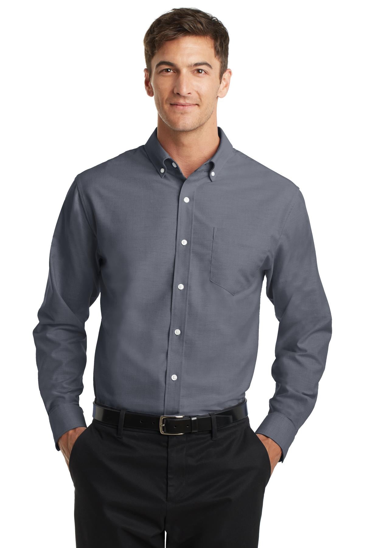 Port Authority- Port Authority® SuperPro™ Oxford Shirt. S658-Medtech- 1