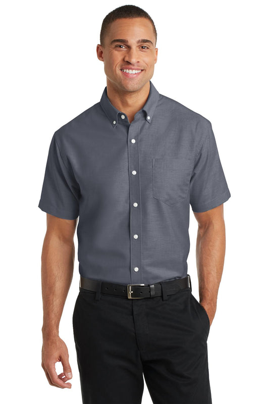 Port Authority- Port Authority® Short Sleeve SuperPro™ Oxford Shirt. S659-Medtech- 1