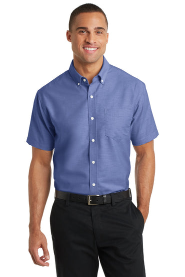 Port Authority- Port Authority® Short Sleeve SuperPro™ Oxford Shirt. S659-Medtech- 2