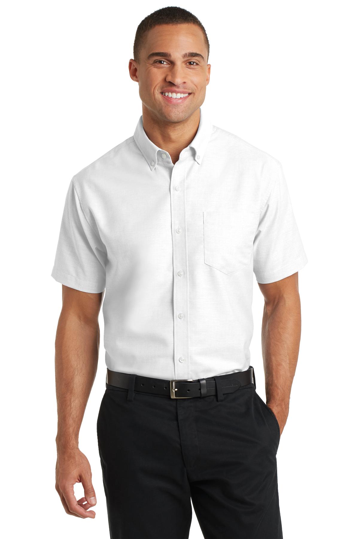 Port Authority- Port Authority® Short Sleeve SuperPro™ Oxford Shirt. S659-Medtech- 4