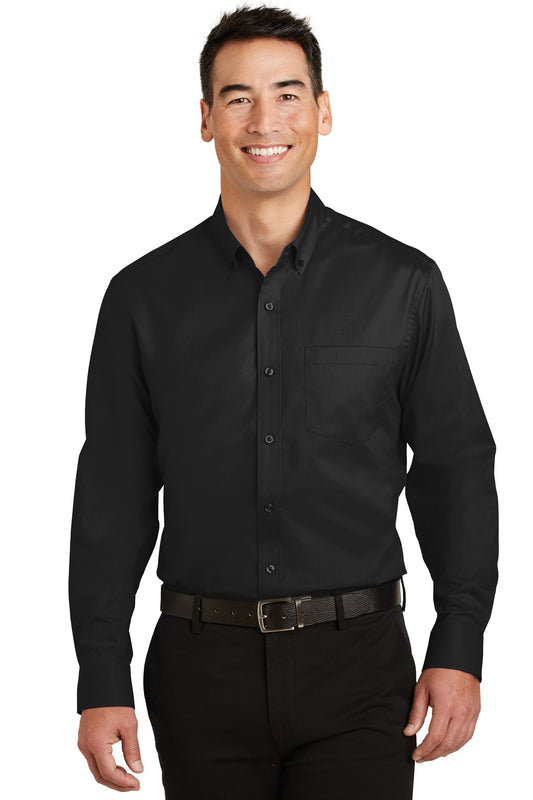 Port Authority- Port Authority® SuperPro™ Twill Shirt. S663-Medtech- 1