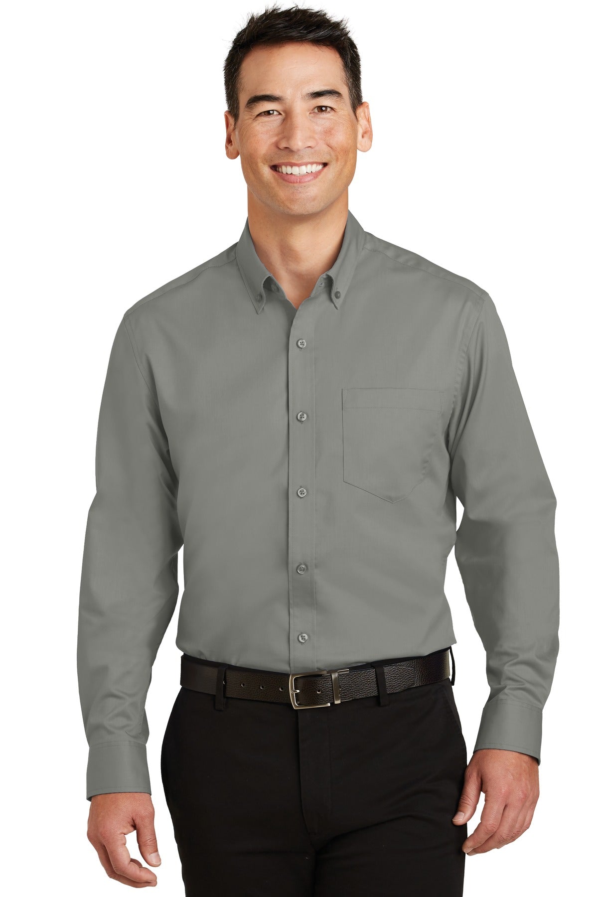 Port Authority- Port Authority® SuperPro™ Twill Shirt. S663-Medtech- 2