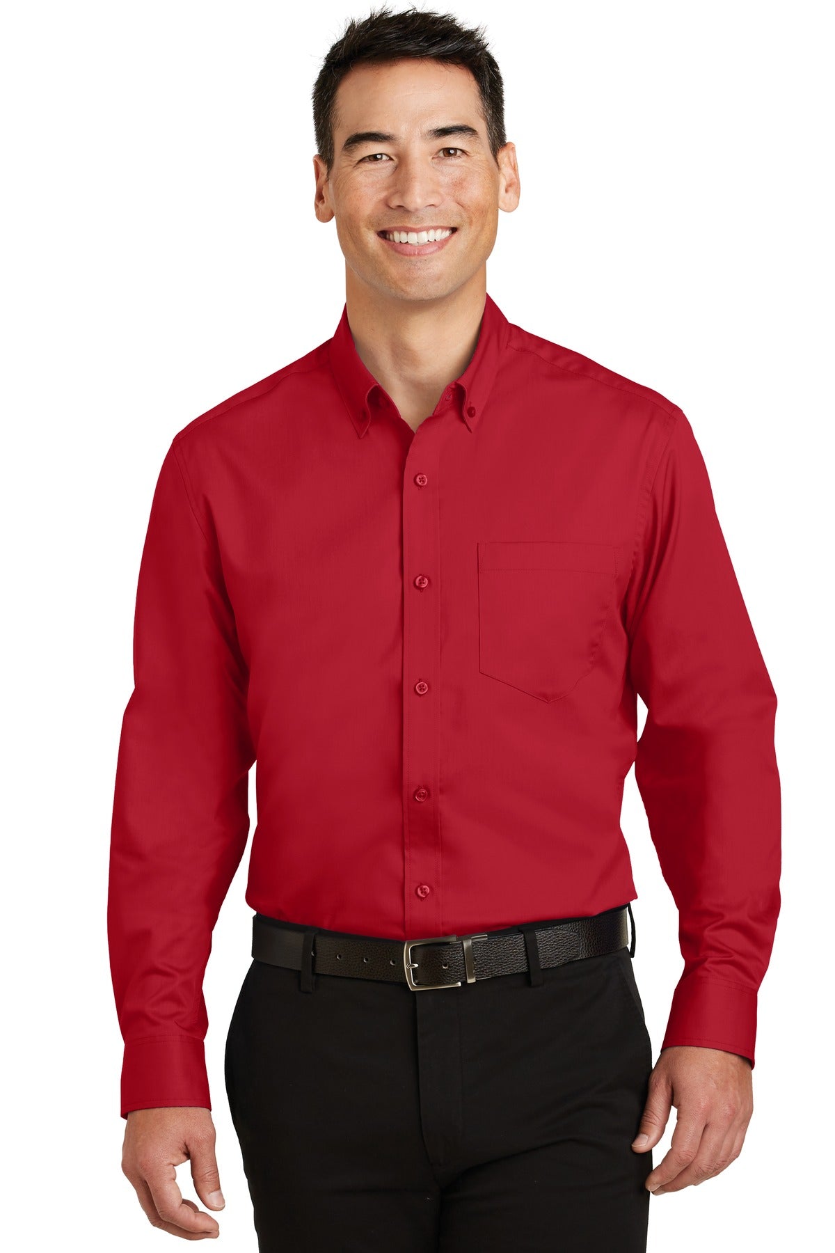 Port Authority- Port Authority® SuperPro™ Twill Shirt. S663-Medtech- 3