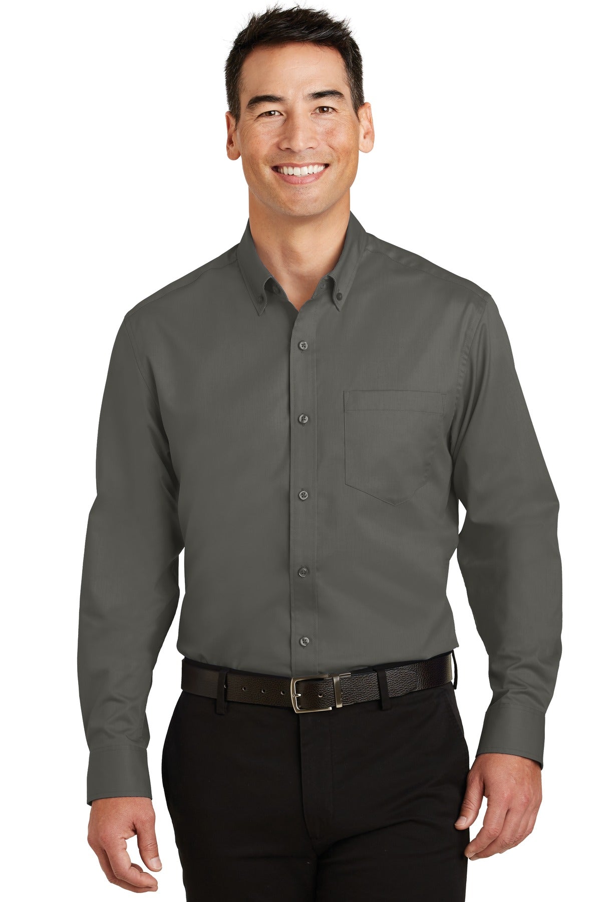 Port Authority- Port Authority® SuperPro™ Twill Shirt. S663-Medtech- 4