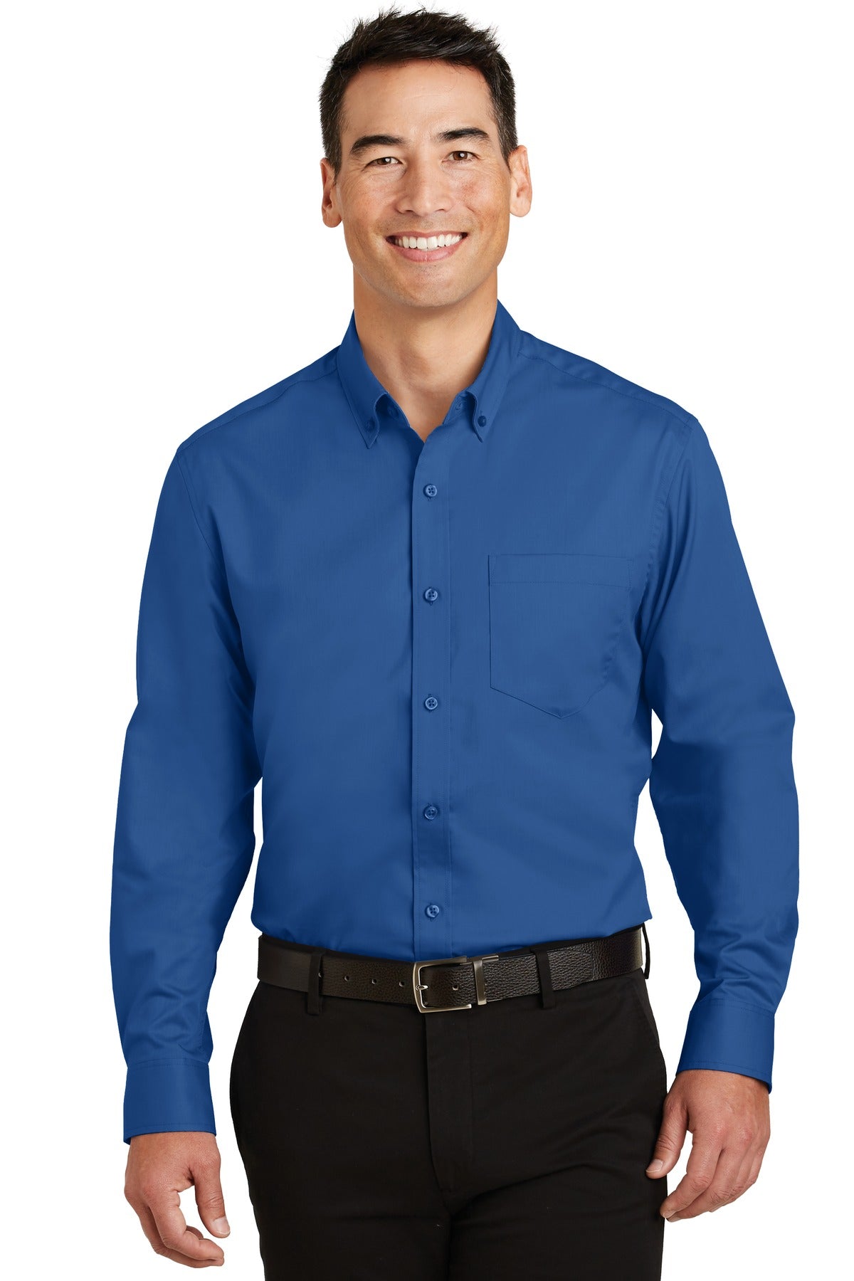 Port Authority- Port Authority® SuperPro™ Twill Shirt. S663-Medtech- 5