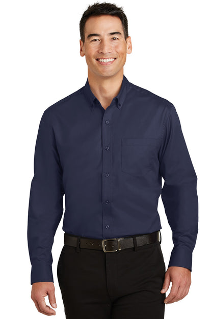 Port Authority- Port Authority® SuperPro™ Twill Shirt. S663-Medtech- 6