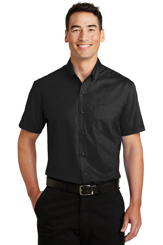 Port Authority- Port Authority® Short Sleeve SuperPro™ Twill Shirt. S664-Medtech- 1