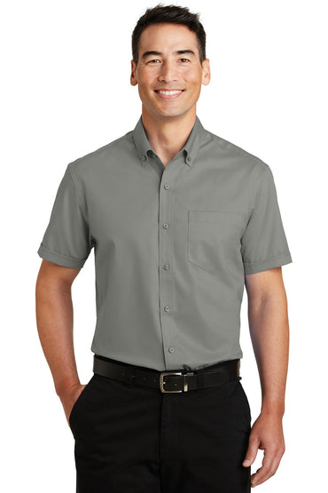 Port Authority- Port Authority® Short Sleeve SuperPro™ Twill Shirt. S664-Medtech- 2