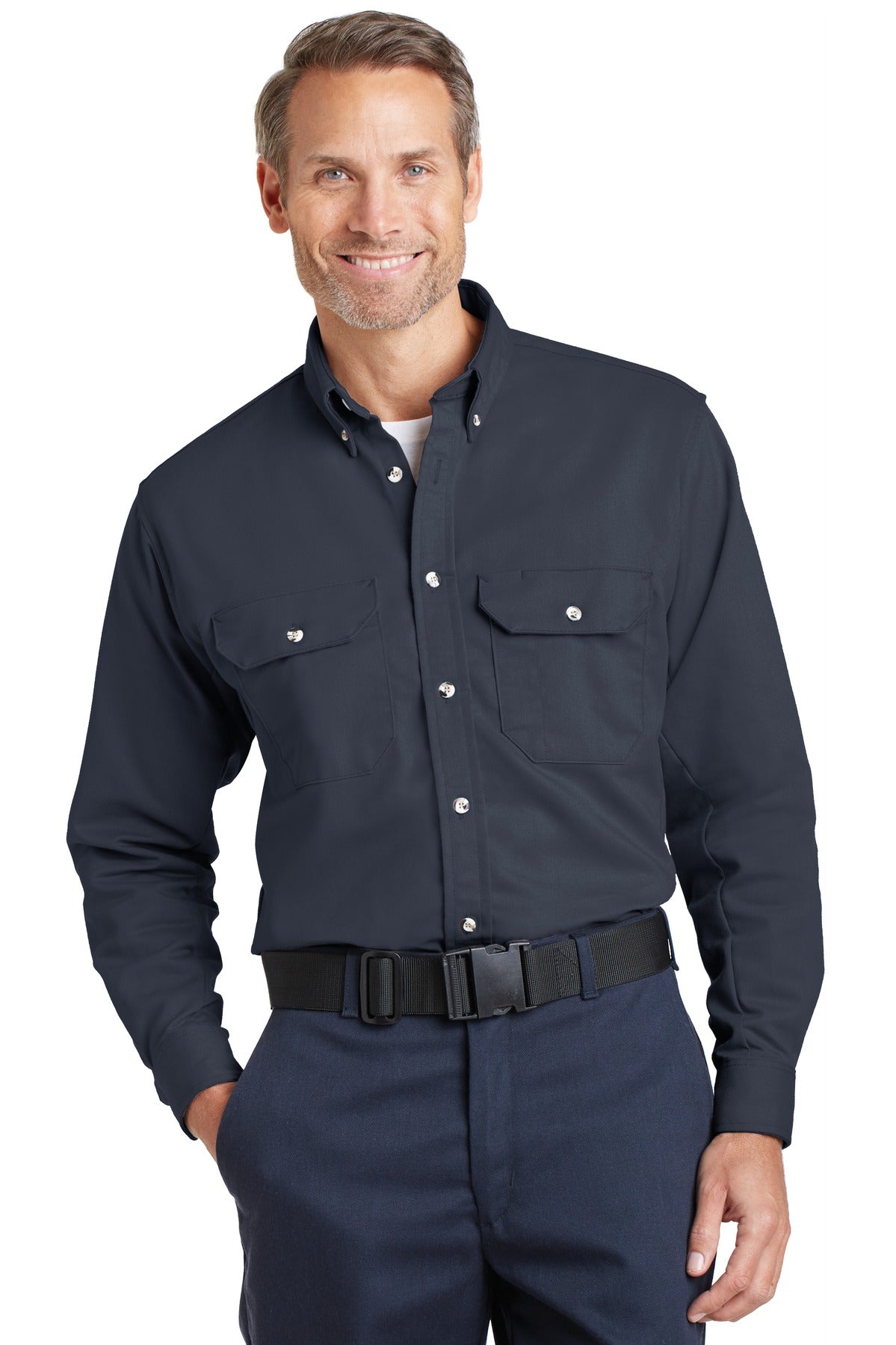 Bulwark- Bulwark® EXCEL FR® ComforTouch® Dress Uniform Shirt. SLU2-Medtech- 3