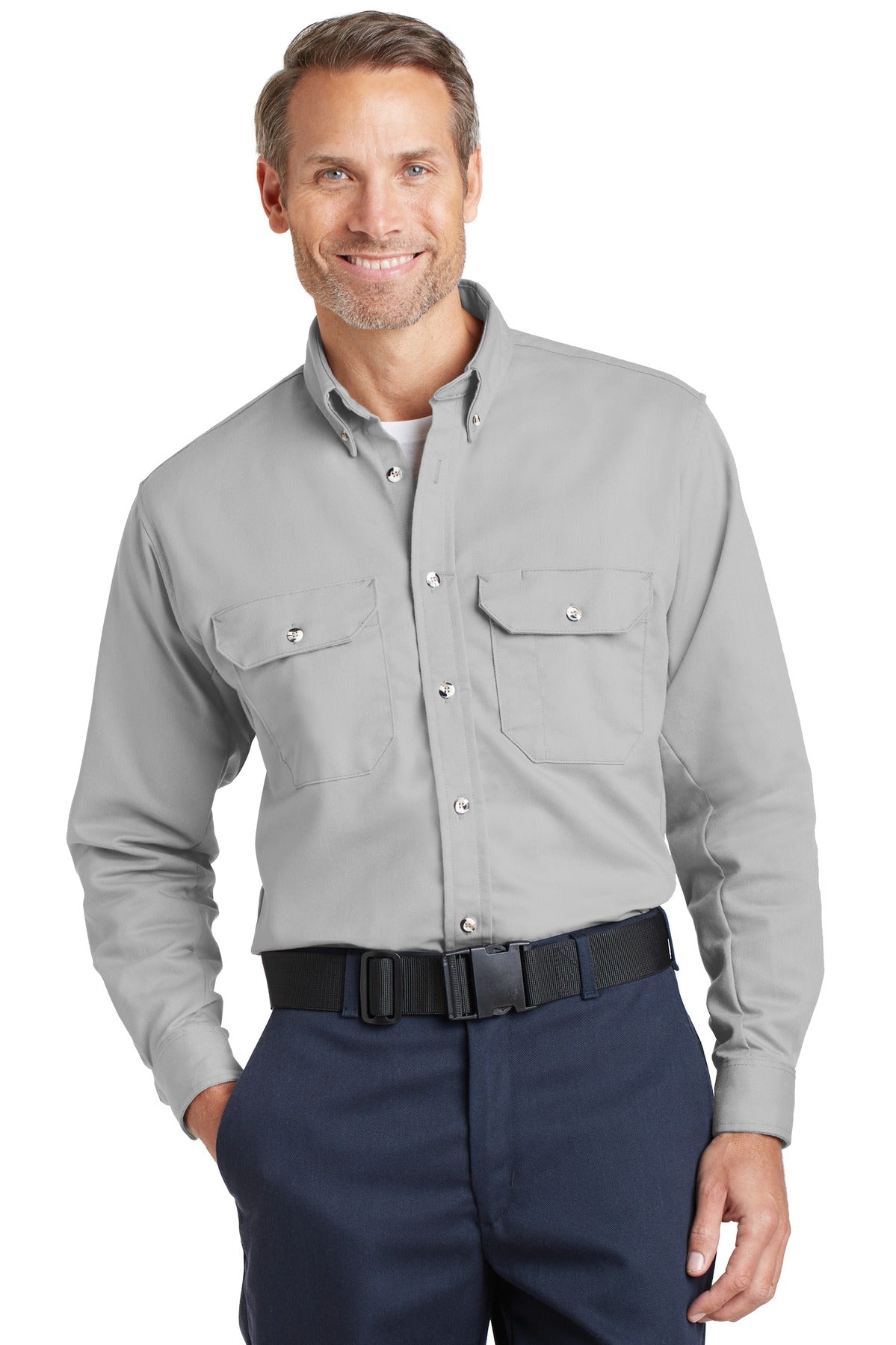 Bulwark- Bulwark® EXCEL FR® ComforTouch® Dress Uniform Shirt. SLU2-Medtech- 4