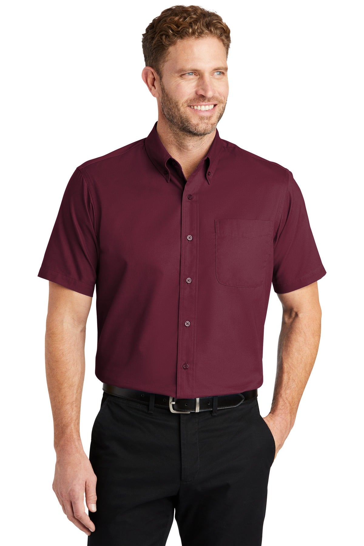 CornerStone- CornerStone® - Short Sleeve SuperPro™ Twill Shirt. SP18-Medtech- 2