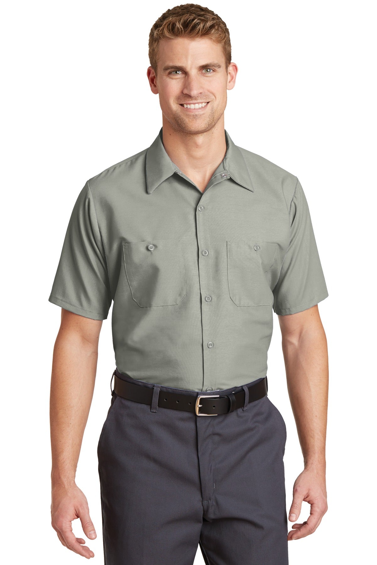 Red Kap- Red Kap® Short Sleeve Industrial Work Shirt. SP24-Medtech- 5